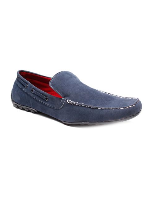 blue synthetic slip on loafers - 12221068 - Very Small Image - 1
