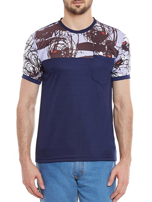 blue polyester t-shirt - 12240555 - Very Small Image - 1