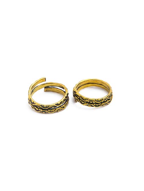gold metal toe ring - 12240732 - Very Small Image - 1