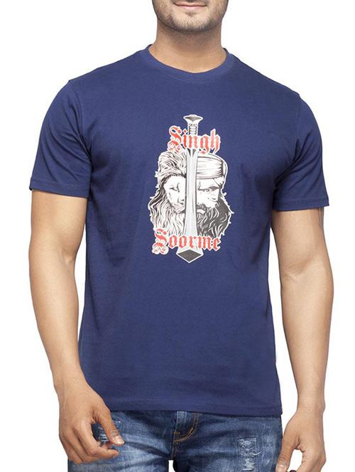 blue cotton tshirt - 12241574 - Very Small Image - 1