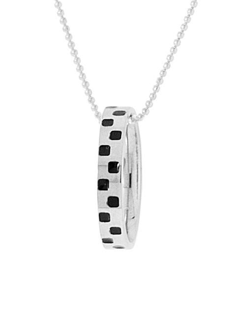 Silver Metal Pendant With Chain - 12241693 - Very Small Image - 1