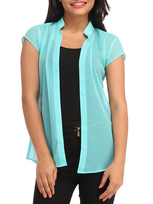 cap sleeves solid shrug - 12241987 - Very Small Image - 1