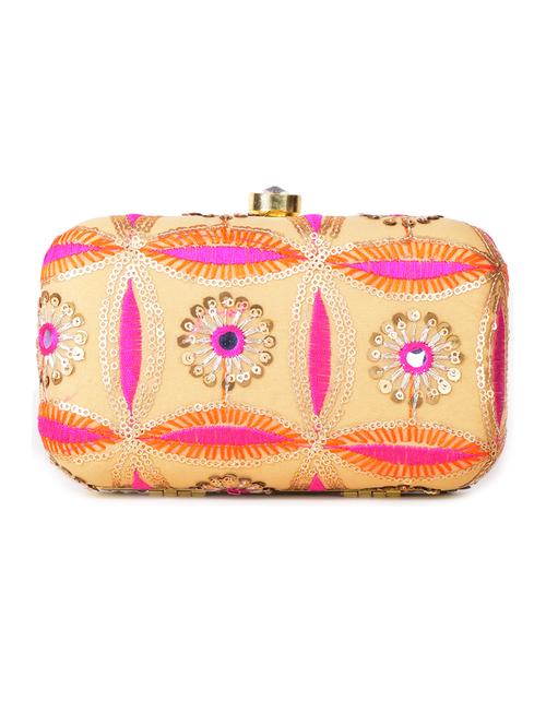 multi metal embellished clutch - 12242380 - Very Small Image - 1