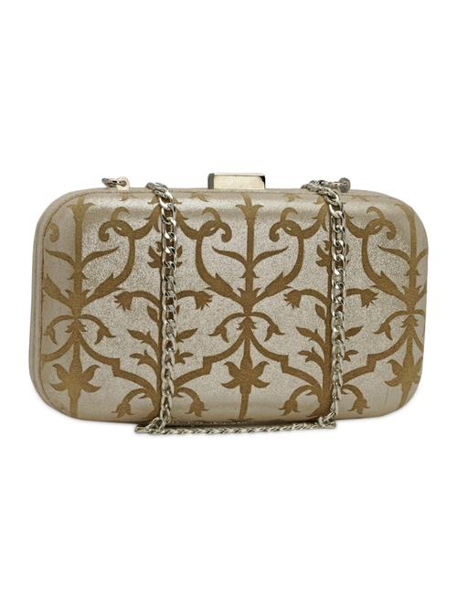 silver leather clutch - 12243690 - Very Small Image - 1