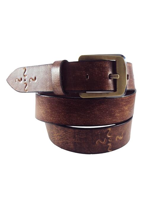 brown leather belt - 12244905 - Very Small Image - 1
