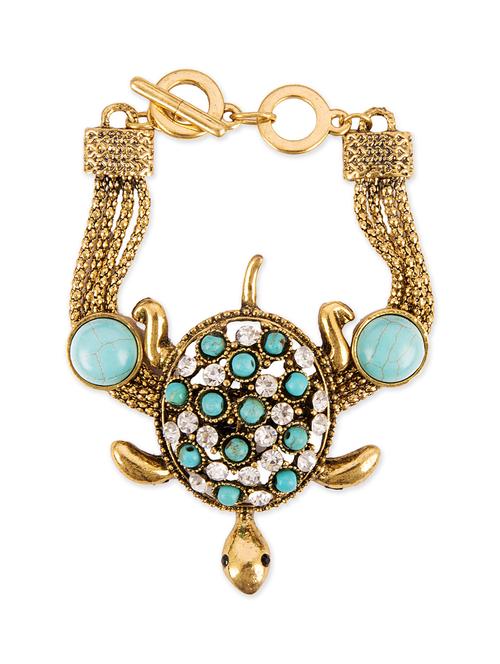 Diva Walk Blue Alloy Bracelet - 12247644 - Very Small Image - 1
