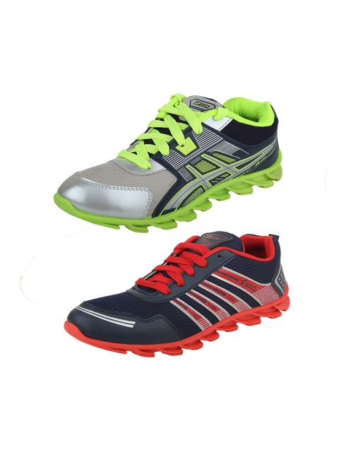 combo green and red sports shoe - 12250031 - Very Small Image - 1