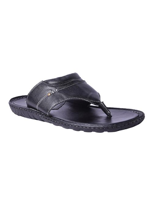 black synthetic slippers - 12250207 - Very Small Image - 1