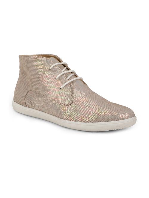 beige lace up leatherette casual shoe - 12250260 - Very Small Image - 1