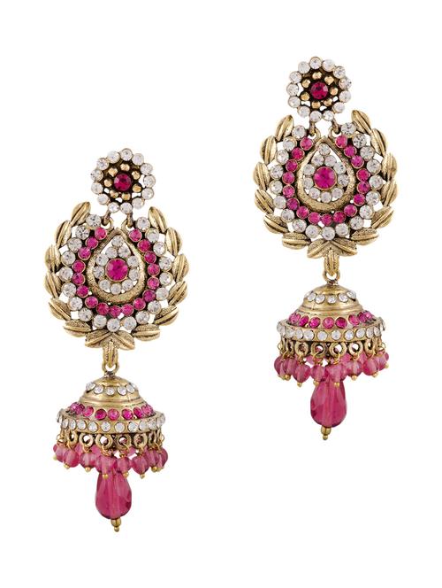 multi brass drop earring - 12252561 - Very Small Image - 1