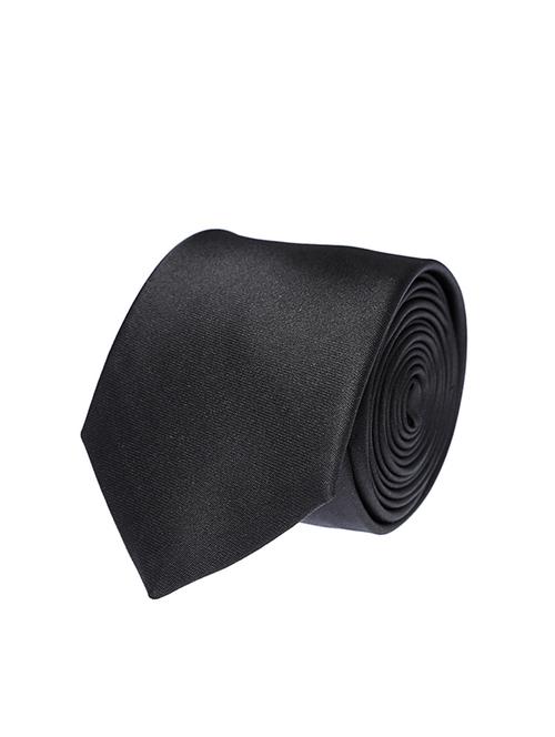 black micro fiber tie - 12253063 - Very Small Image - 1