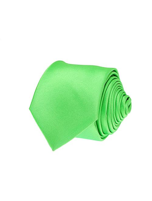 green micro fiber tie - 12253069 - Very Small Image - 1