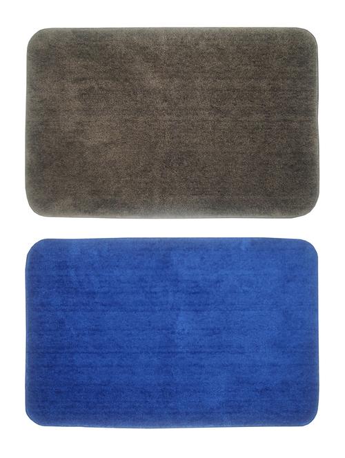 set of 2 micro fiber spa bath mat with rubber backing - 12254253 - Very Small Image - 1