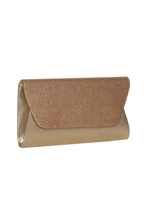 gold leatherette embellished clutch - 12257026 - Very Small Image - 1