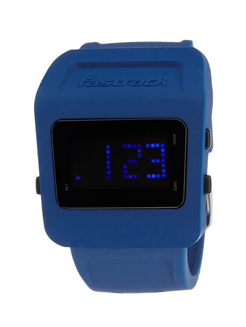 fastrack men silicon digital blue watch - 38011pp02 - 12260956 - Very Small Image - 1