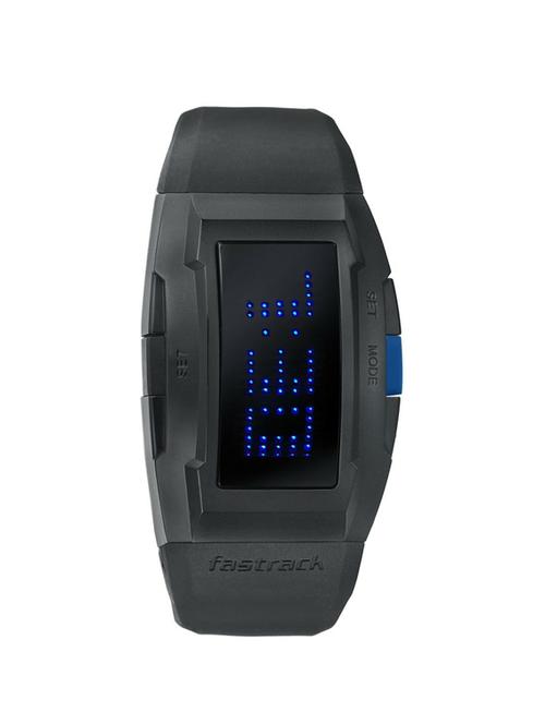 fastrack men silicon digital black watch - 38014pp01 - 12260959 - Very Small Image - 1