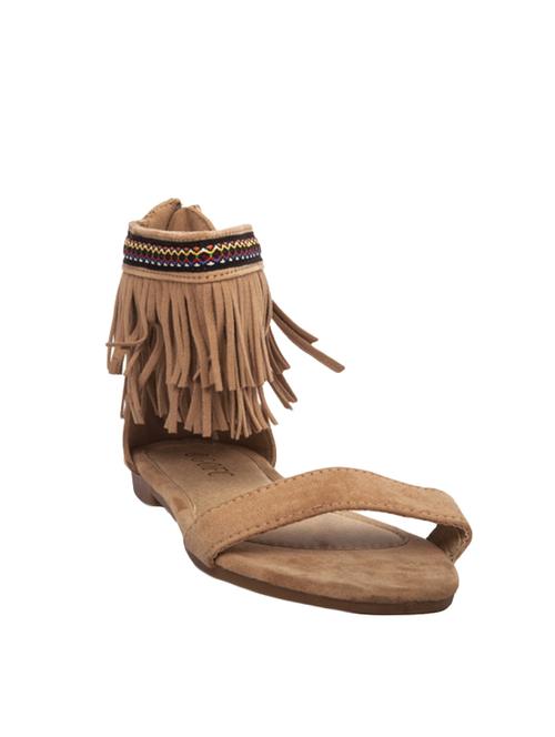 brown suede sandal - 12262507 - Very Small Image - 1