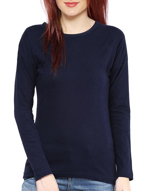 navy blue cotton tee - 12264641 - Very Small Image - 1