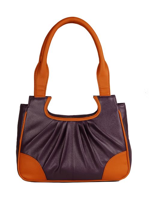 purple leatherette handbag - 12265253 - Very Small Image - 1