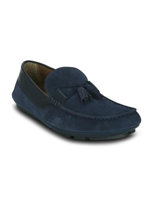 blue suede slip on loafer - 12266188 - Very Small Image - 1