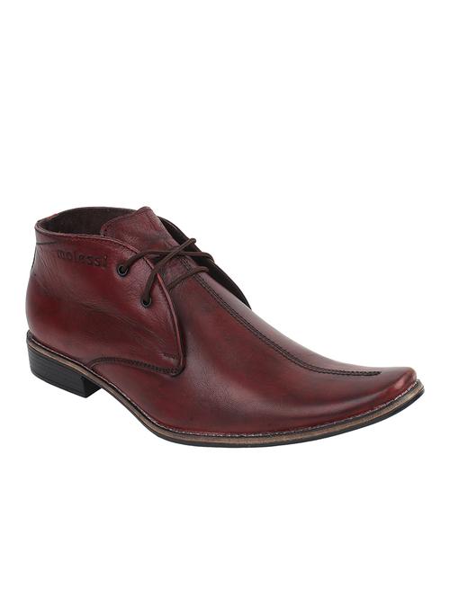 maroon leather derbies - 12267157 - Very Small Image - 1