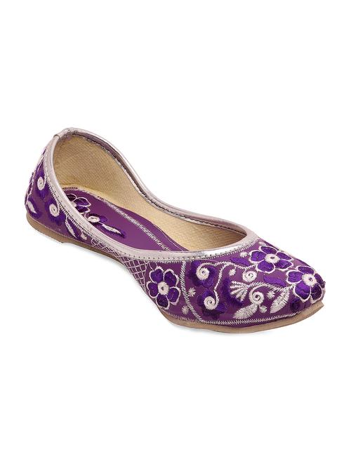 purple embroidered jutis - 12268178 - Very Small Image - 1