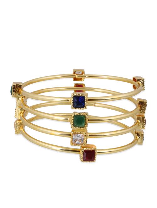 multi colored metal bangle (set of 4) - 12272574 - Very Small Image - 1