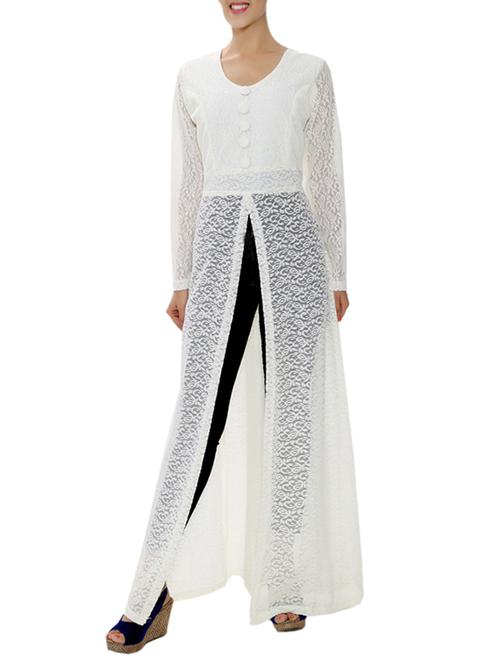 white cotton regular tunic - 12277792 - Very Small Image - 1