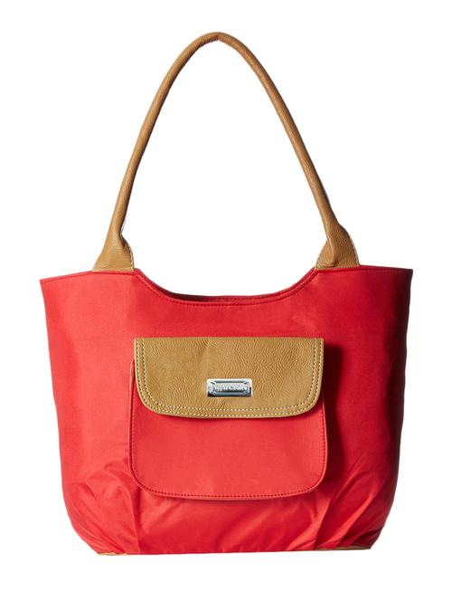 red synthetic leather handbag - 12293795 - Very Small Image - 1