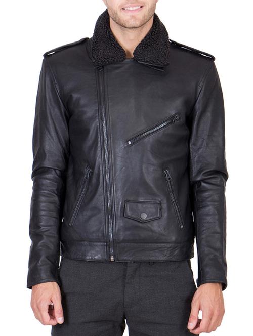 black leather biker jacket - 12295523 - Very Small Image - 1