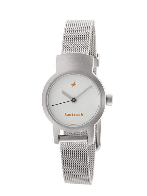 fastrack upgrade-core analog white dial women's watch - ne2298sm02 - 12295770 - Very Small Image - 1
