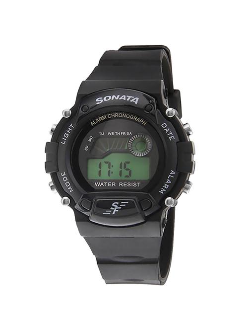 sonata digital grey dial men's watch - ng7982pp03j - 12296462 - Very Small Image - 1