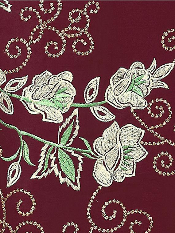 brown cotton unstitched suit - 12300726 - Standard Image - 3