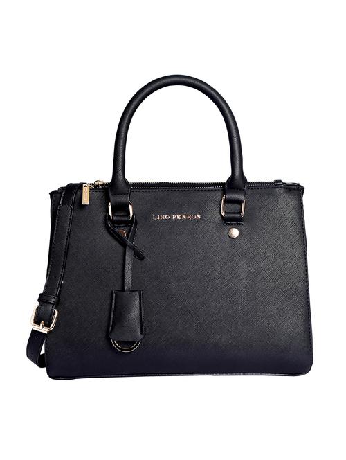 black leatherette handbag with sling - 12302505 - Very Small Image - 1