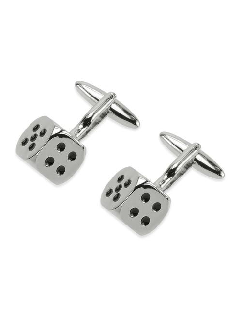 silver metal alloy cuff links - 12302639 - Very Small Image - 1