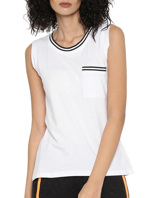 white cotton regular tshirt - 12310362 - Very Small Image - 1