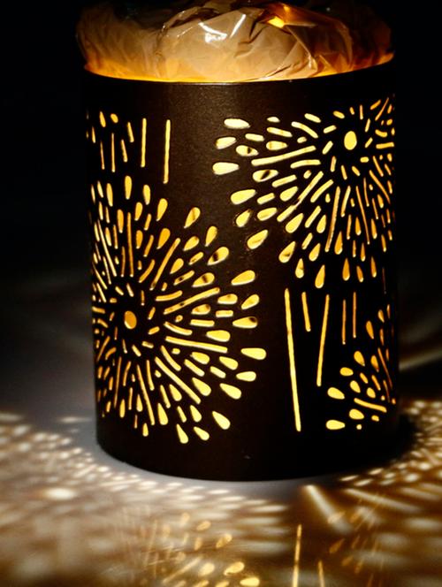 anasa set of 4 balck metal canlde holder - 12311295 - Very Small Image - 1