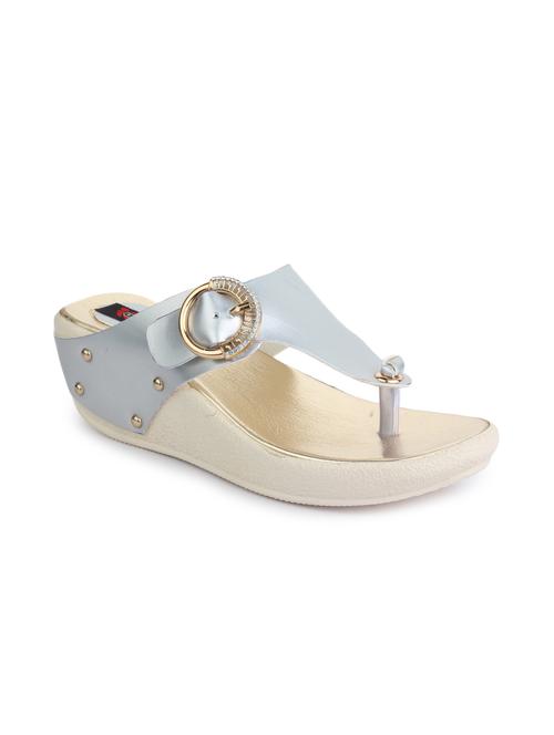 silver synthetic wedge - 12312257 - Very Small Image - 1