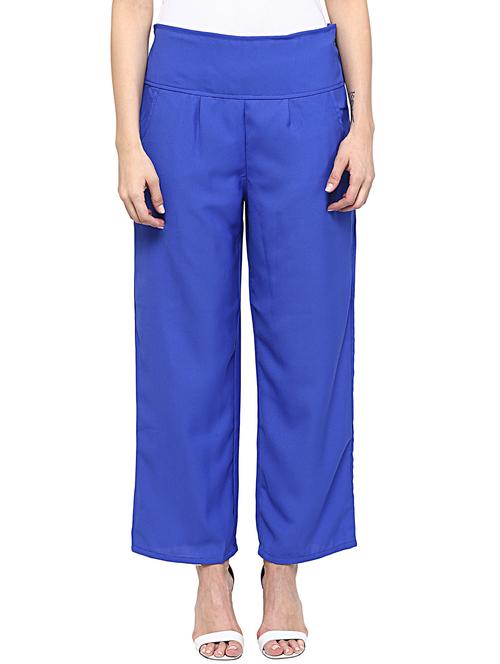 blue polyester palazzo - 12322328 - Very Small Image - 1