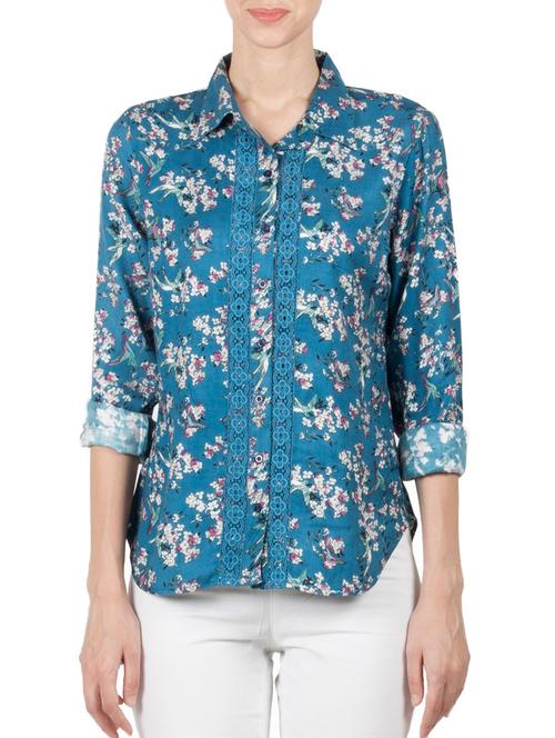 blue cotton regular shirt - 12323573 - Very Small Image - 1