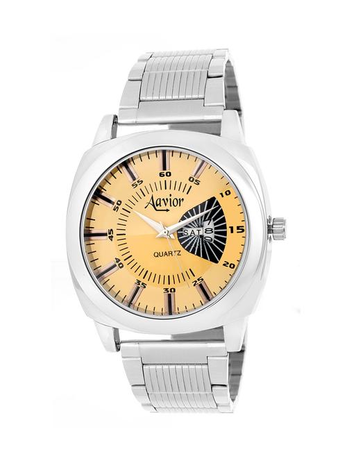 aavior men's analog yellow dial wrist watch-aa-211… - 12324048 - Very Small Image - 1