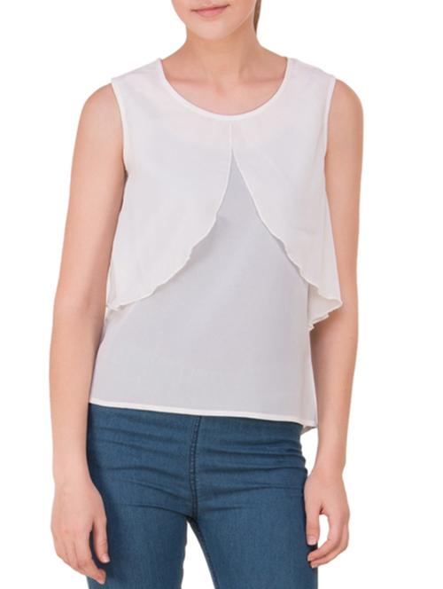 white georgette regular top - 12324581 - Very Small Image - 1