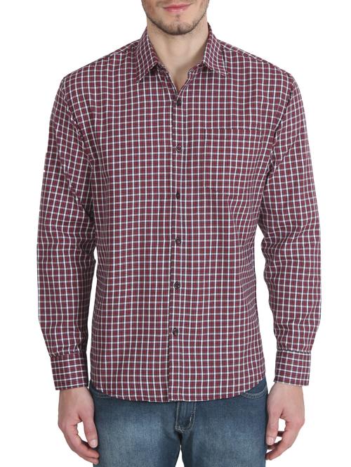 red cotton casual shirt - 12326865 - Very Small Image - 1