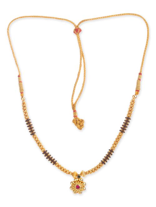 Multi gold plated long necklace - 12329556 - Very Small Image - 1