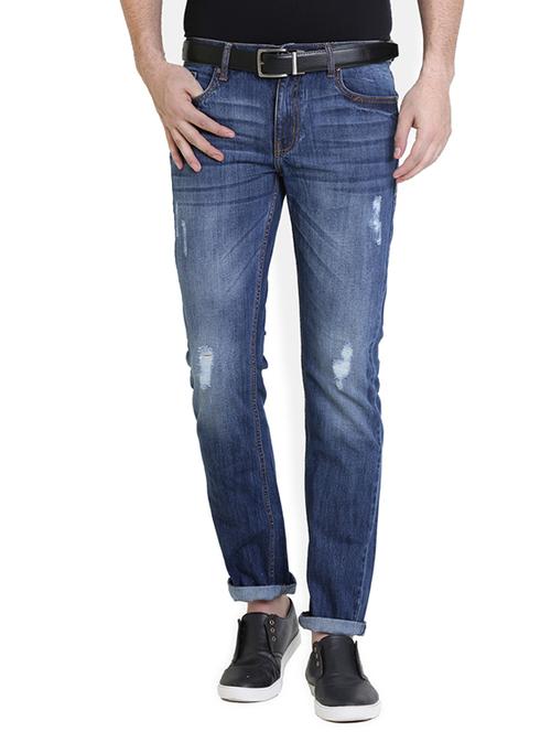 blue cotton regular jean - 12329968 - Very Small Image - 1