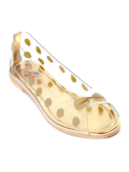 gold pvc slip on sandals - 12331616 - Very Small Image - 1