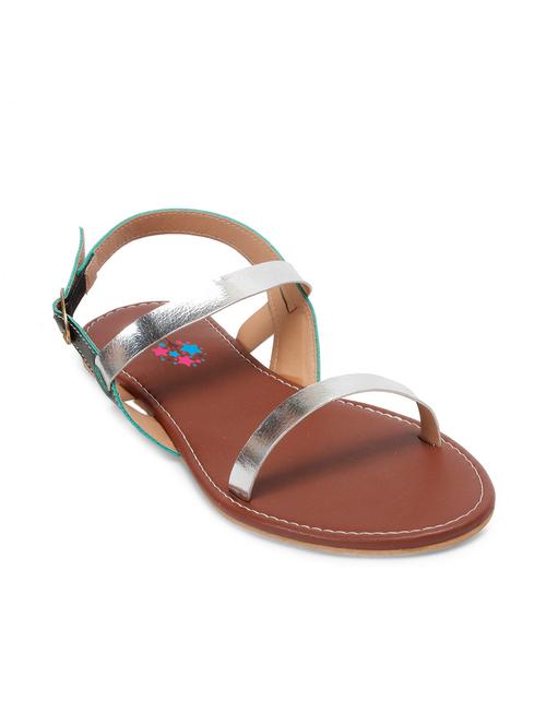 silver leatherette sandal - 12331682 - Very Small Image - 1