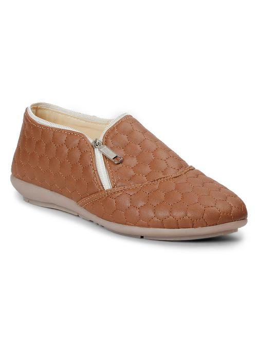 brown leatherette casual shoe - 12331736 - Very Small Image - 1