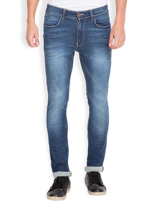 navy blue cotton jeans - 12332651 - Very Small Image - 1