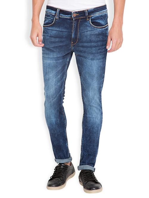 navy blue cotton jeans - 12332653 - Very Small Image - 1